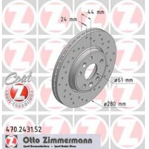 спирачен диск ZIMMERMANN 470.2431.52 