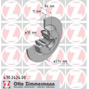 спирачен диск ZIMMERMANN 470.2424.00 