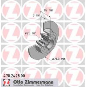 спирачен диск ZIMMERMANN 470.2428.00 