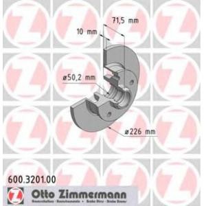 спирачен диск ZIMMERMANN 600.3201.00