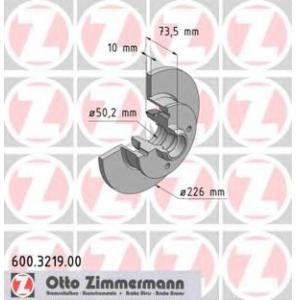 спирачен диск ZIMMERMANN 600.3219.00