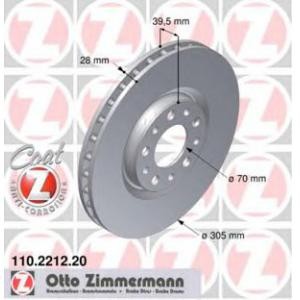 спирачен диск ZIMMERMANN 110.2212.20 