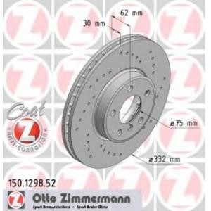 спирачен диск ZIMMERMANN 150.1298.52