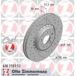 спирачен диск ZIMMERMANN 610.3707.52