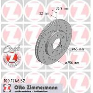 спирачен диск ZIMMERMANN 100.1246.52 