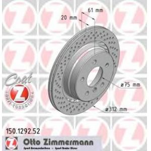 спирачен диск ZIMMERMANN 150.1292.52 