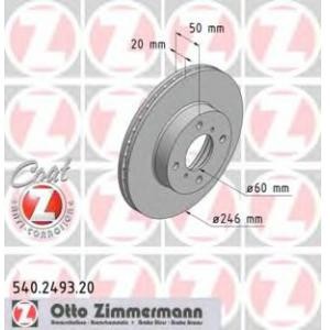 спирачен диск ZIMMERMANN 540.2493.20 