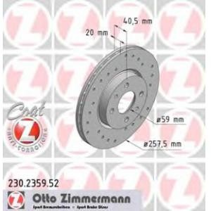 спирачен диск ZIMMERMANN 230.2359.52 