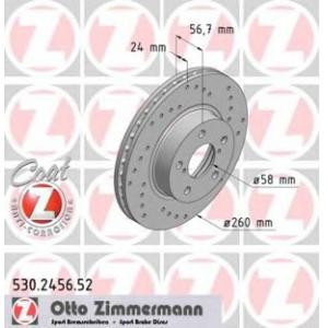 спирачен диск ZIMMERMANN 530.2456.52 