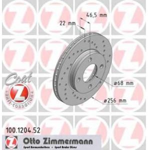 спирачен диск ZIMMERMANN 100.1204.52 