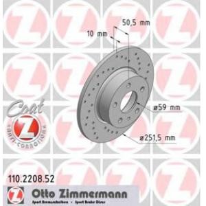 спирачен диск ZIMMERMANN 110.2208.52 