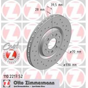 спирачен диск ZIMMERMANN 110.2217.52 