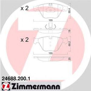 накладки ZIMMERMANN 24688.200.1 