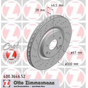 спирачен диск ZIMMERMANN 400.3646.52