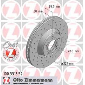 спирачен диск ZIMMERMANN 100.3318.52 