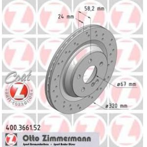 спирачен диск ZIMMERMANN 400.3661.52