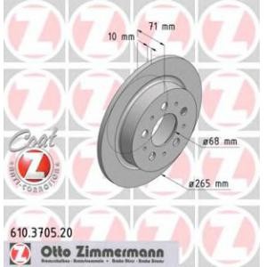 спирачен диск ZIMMERMANN 610.3705.20