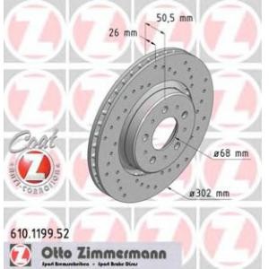 спирачен диск ZIMMERMANN 610.1199.52