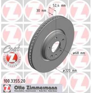 спирачен диск ZIMMERMANN 100.3355.20 