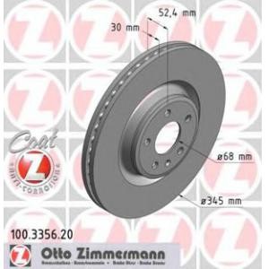 спирачен диск ZIMMERMANN 100.3356.20