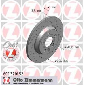спирачен диск ZIMMERMANN 600.3216.52