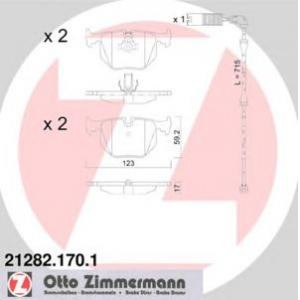 накладки ZIMMERMANN 21282.170.1 