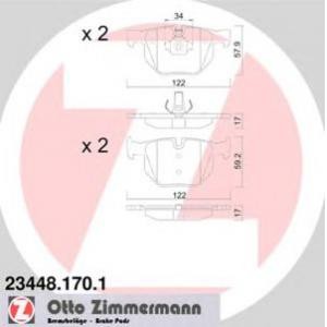 накладки ZIMMERMANN 23448.170.1 