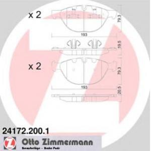 накладки ZIMMERMANN 24172.200.1 