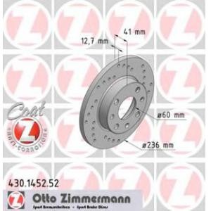 спирачен диск ZIMMERMANN 430.1452.52 