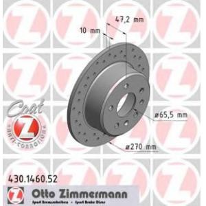 спирачен диск ZIMMERMANN 430.1460.52 