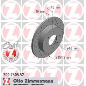 спирачен диск ZIMMERMANN 200.2505.52 