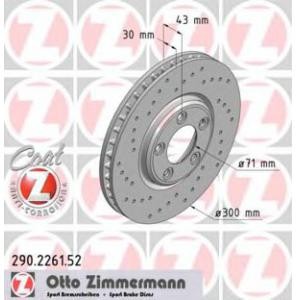спирачен диск ZIMMERMANN 290.2261.52