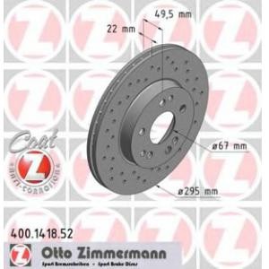 спирачен диск ZIMMERMANN 400.1418.52 