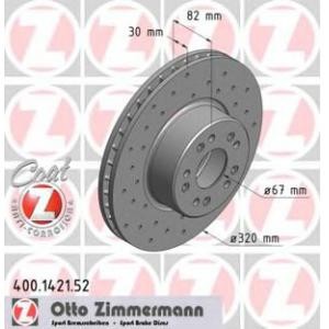 спирачен диск ZIMMERMANN 400.1421.52 