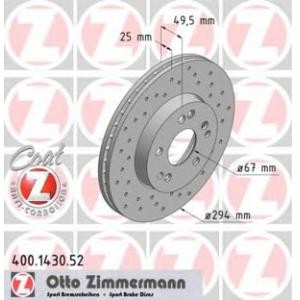спирачен диск ZIMMERMANN 400.1430.52 