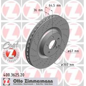 спирачен диск ZIMMERMANN 400.3625.20 