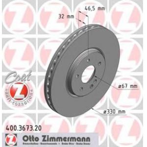 спирачен диск ZIMMERMANN 400.3673.20 
