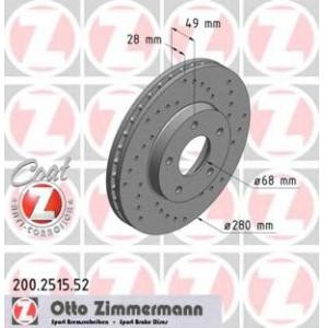 спирачен диск ZIMMERMANN 200.2515.52 