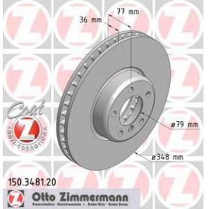 спирачен диск ZIMMERMANN 150.3481.20