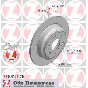 спирачен диск ZIMMERMANN 280.3179.20 