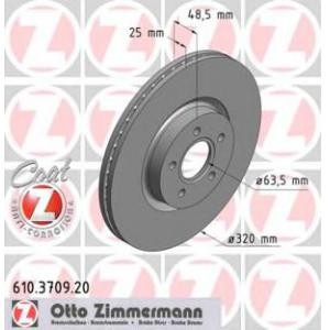 спирачен диск ZIMMERMANN 610.3709.20