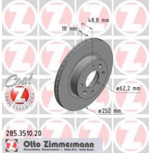 спирачен диск ZIMMERMANN 285.3510.20 