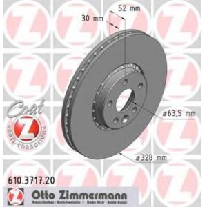 спирачен диск ZIMMERMANN 610.3717.20