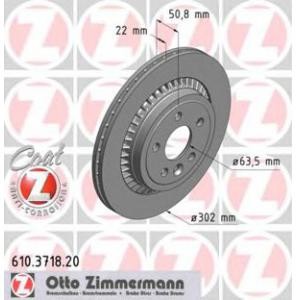 спирачен диск ZIMMERMANN 610.3718.20