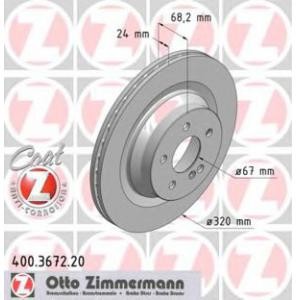 спирачен диск ZIMMERMANN 400.3672.20