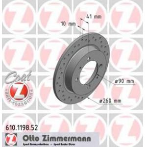 спирачен диск ZIMMERMANN 610.1198.52