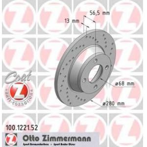 спирачен диск ZIMMERMANN 100.1221.52