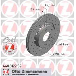 спирачен диск ZIMMERMANN 440.3122.52 