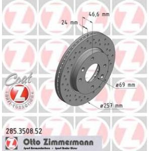 спирачен диск ZIMMERMANN 285.3508.52