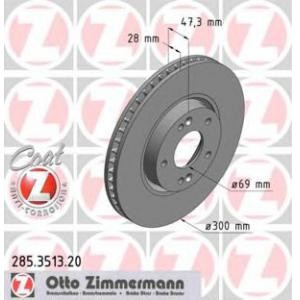спирачен диск ZIMMERMANN 285.3513.20 